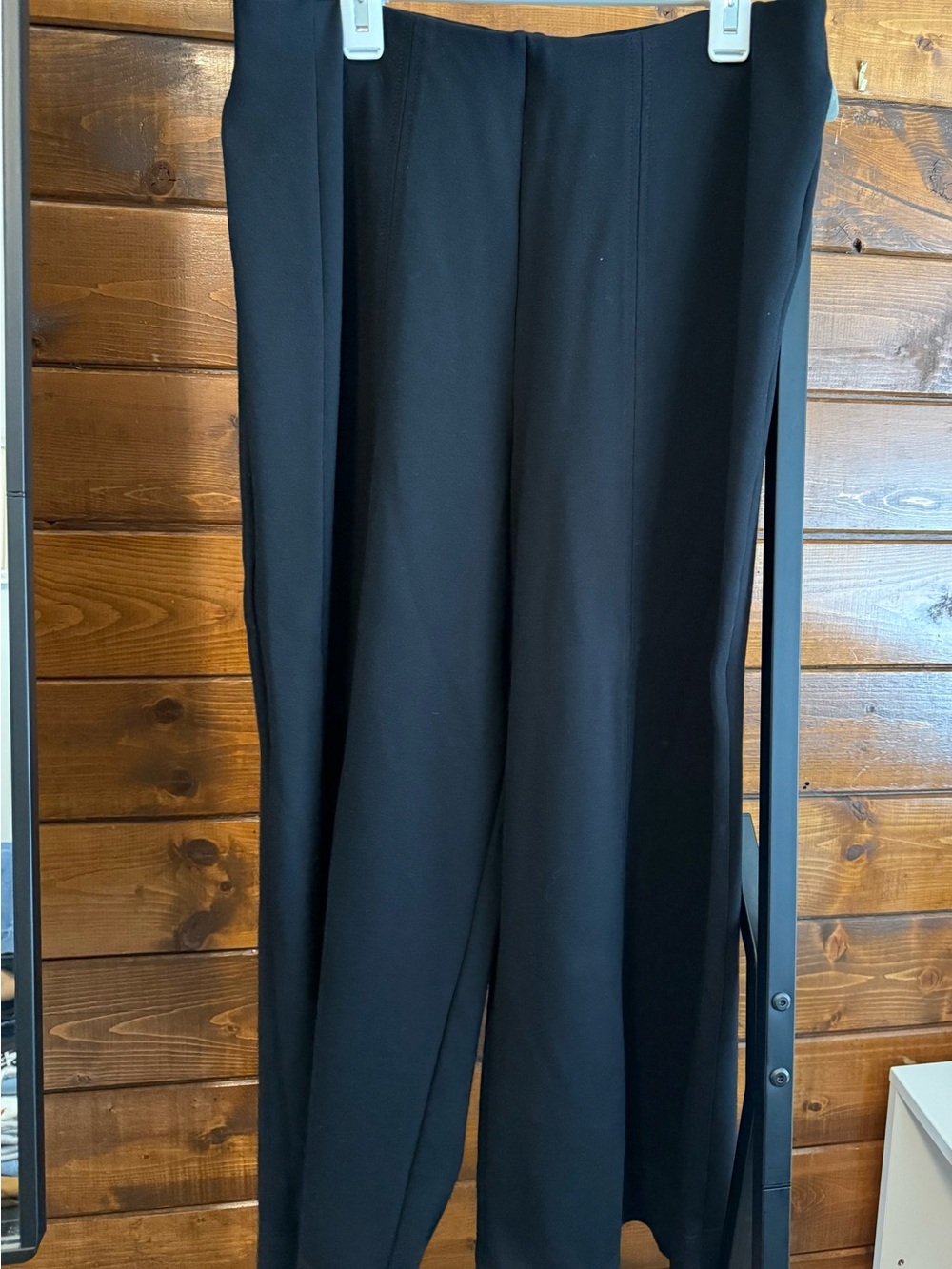 DKNY Black Wide Leg Crop Pants